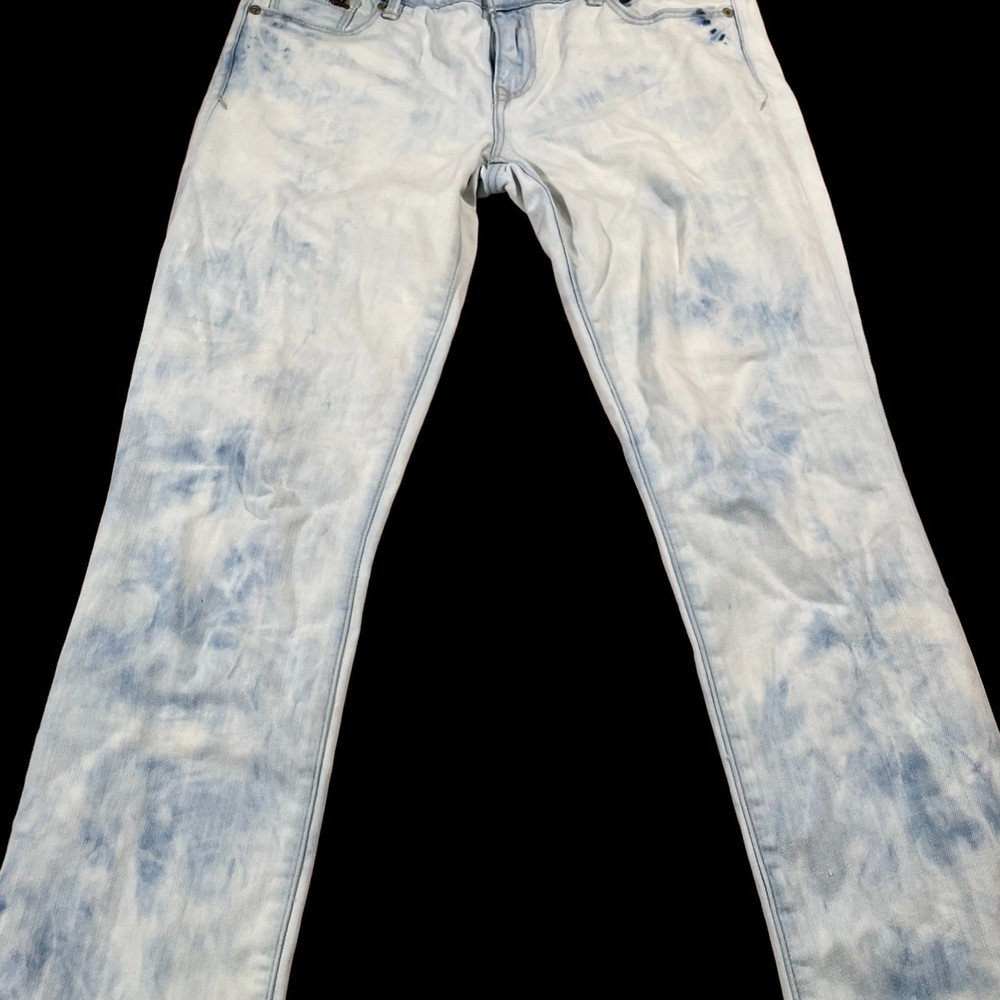 Abercrombie & Fitch Jeans Women's Size 28 Blue/White Tie Dye Perfect Stretch - Picture 3 of 16